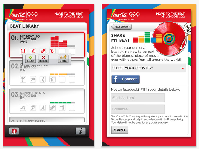 Coca-Cola Olympics "My Beat Maker"